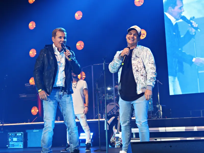 Dieter Bohlen mit Pietro Lombardi und Joyello Sabatelli auf Tour 2023