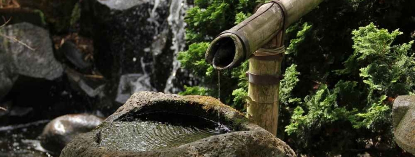 Wasserspiel im Japanese Garden